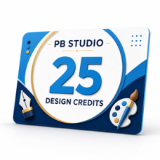 PB Studio 25 Design Credits – Digital Credit Pack PB Studio 25 Design Credits – Digital Credit Pack